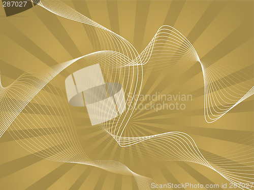 Image of golden wave