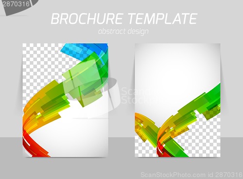 Image of abstract line motion brochure