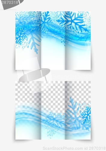 Image of Trifold snowflake brochure