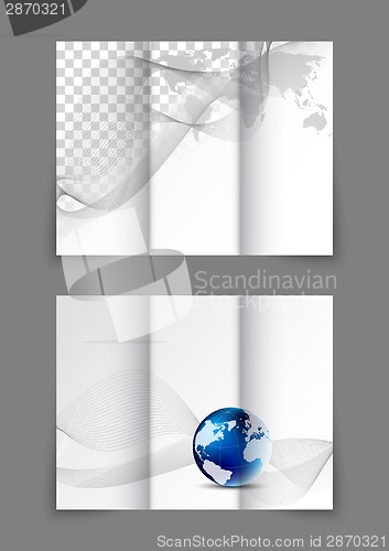 Image of Tri-fold business wavy brochure