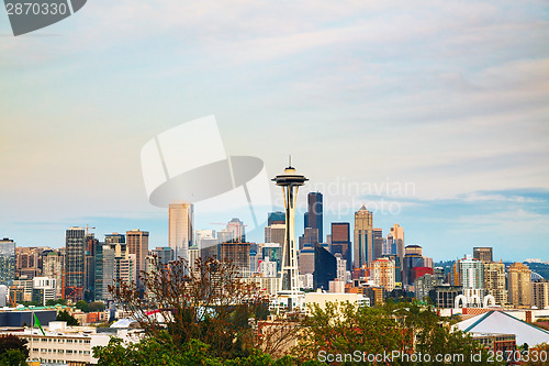 Image of Downtown Seattle as seen from the Kerry park