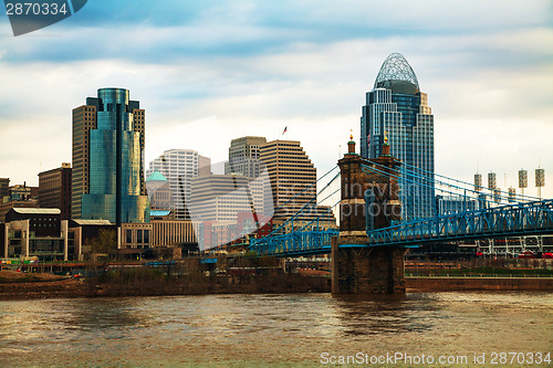 Image of Cincinnati downtown overview 