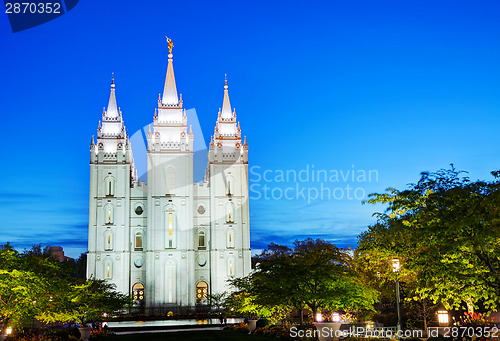 Image of Mormons' Temple in Salt Lake City, UT