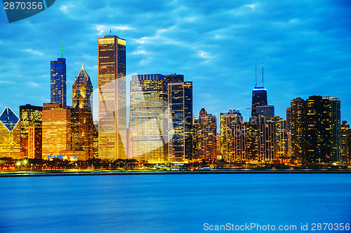 Image of Chicago downtown cityscape