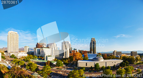 Image of Salt Lake City panoramic overview