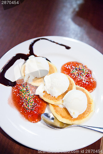 Image of Pancakes and icecream