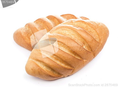 Image of bread on a white background