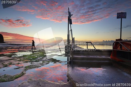 Image of Mona Vale Sunrise seascape Sydney Australia