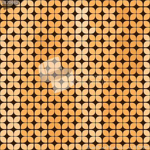 Image of Vector. Seamless abstract background in yellow and brown colors.