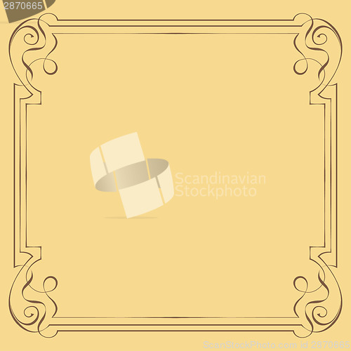 Image of Vector. Vintage beautiful elegant frame. Element for design