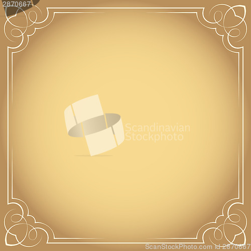 Image of Vector. Vintage beautiful elegant frame. Element for design