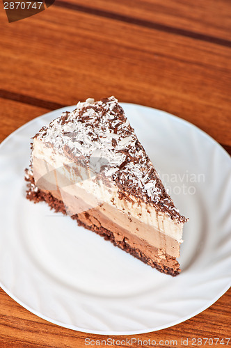 Image of chocolate cake piece