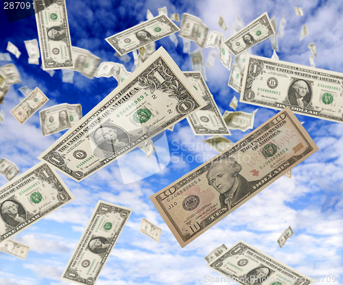 Image of dollars from the sky