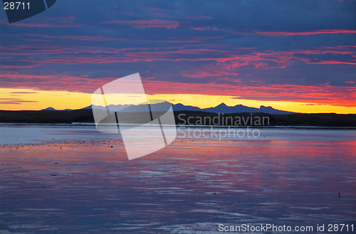 Image of Icelandic sunset