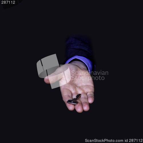 Image of key in hand