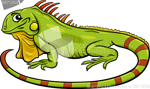 Image of iguana animal cartoon illustration