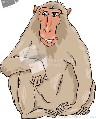Image of macaquee animal cartoon illustration