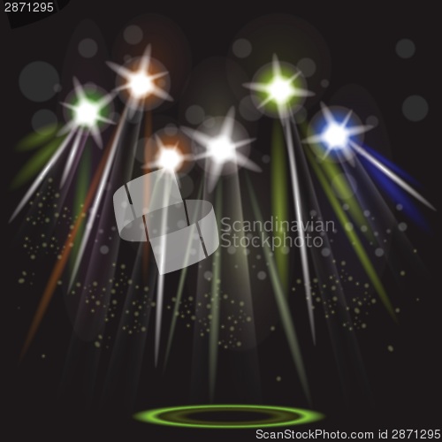 Image of neon spotlight background