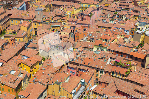 Image of Aerial view of Bologna, Italy.