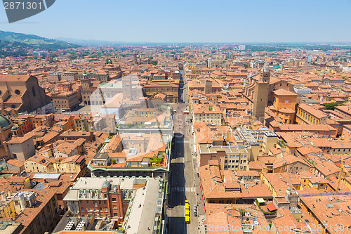 Image of Aerial view of Bologna, Italy.
