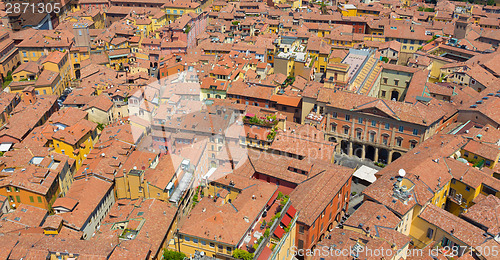 Image of Aerial view of Bologna, Italy.