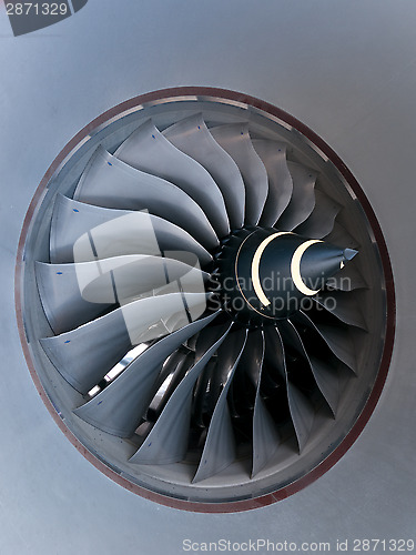 Image of Close-up of jet engine