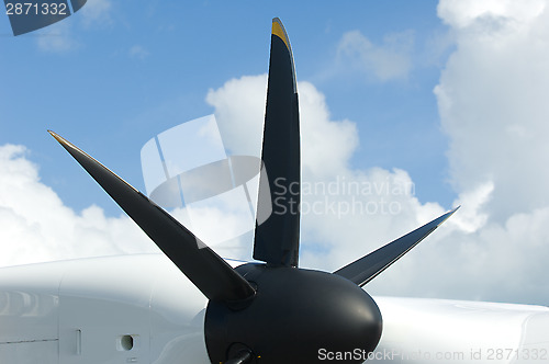 Image of Detail of 6-blade propeller