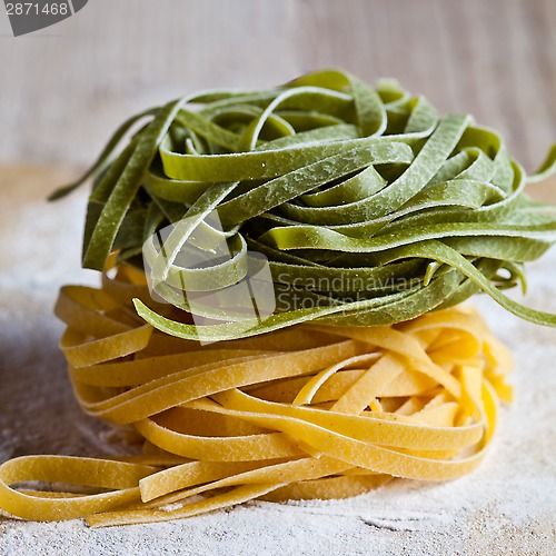 Image of italian pasta tagliatelle