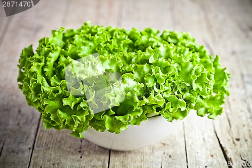 Image of lettuce salad in a bowl