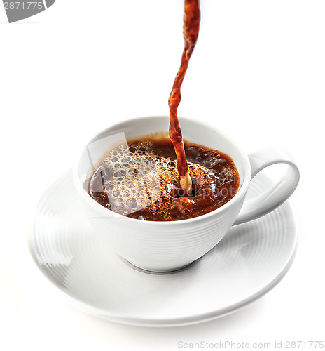 Image of coffee pouring into cup