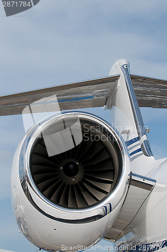 Image of Detail of corporate jet