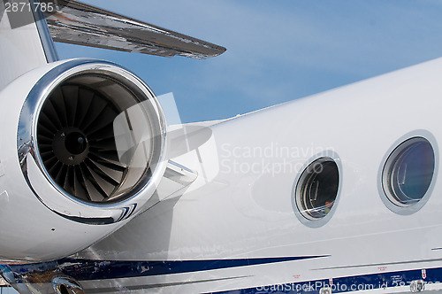 Image of Detail of corporate jet