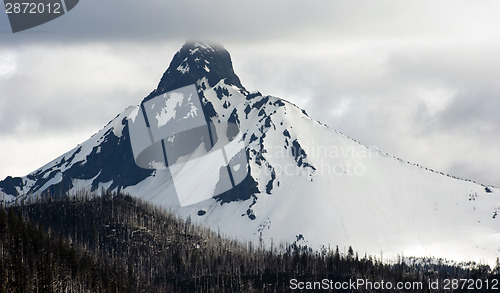 Image of Ragged Pointed Mountain Peak Mt. Washington Oregon Cascade Range