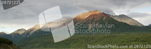 Image of Chugach Mountains Near Highway 1 Alaska United States North Amer