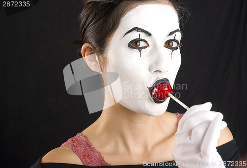Image of Mime with Lolipop