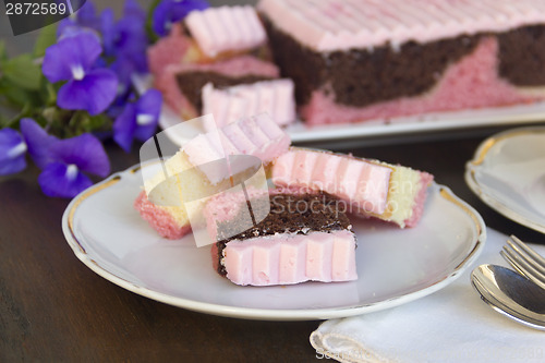 Image of Neapolitan cake