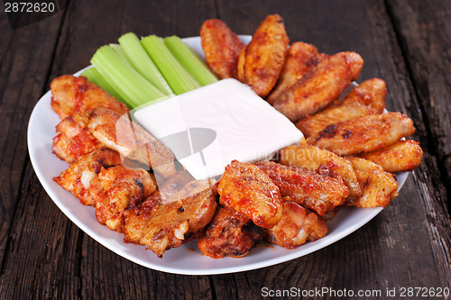 Image of Buffalo chicken wings