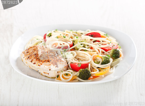 Image of Pasta and chicken breast