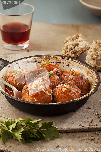 Image of Meatballs in pan