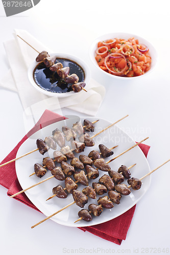 Image of Grilled chicken hearts
