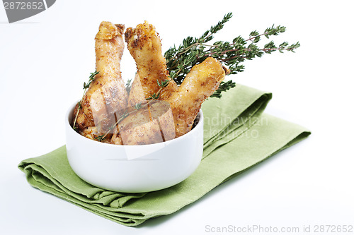 Image of Roasted chicken legs with thyme