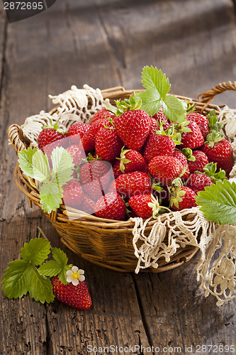Image of Strawberries in basket 