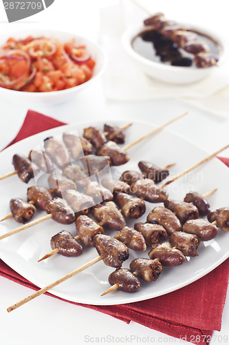 Image of Grilled chicken hearts