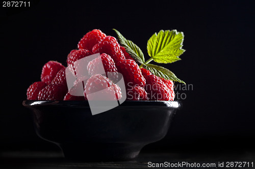 Image of Bowl of raspberry