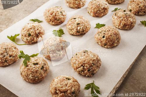 Image of Meatballs cooking