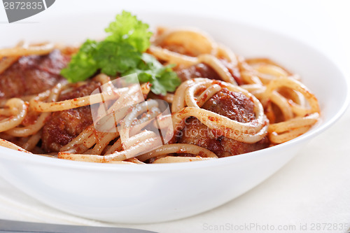 Image of Pasta with meatballs