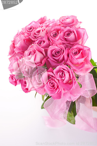 Image of Bouquet of pink roses 