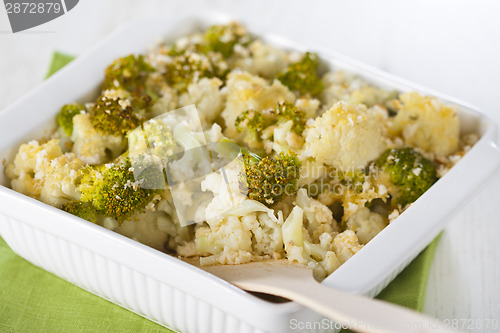 Image of Broccoli and cauliflower gratin
