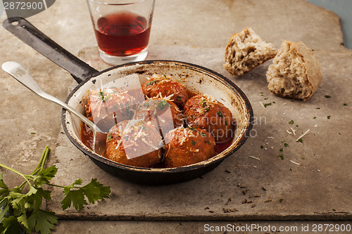 Image of Meatballs in pan