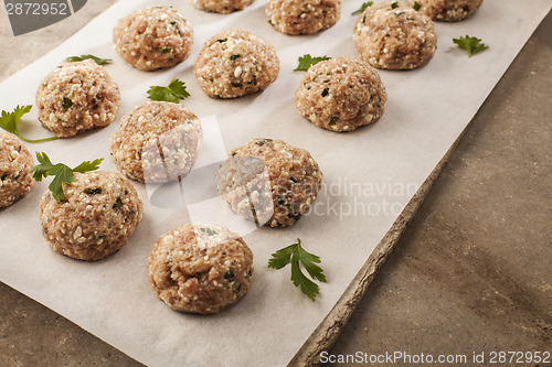 Image of Meatballs cooking